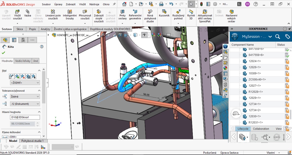 3D heat pump design in SolidWorks