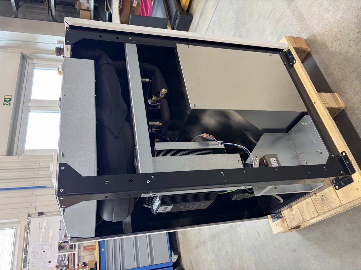 Finished heat pump in production